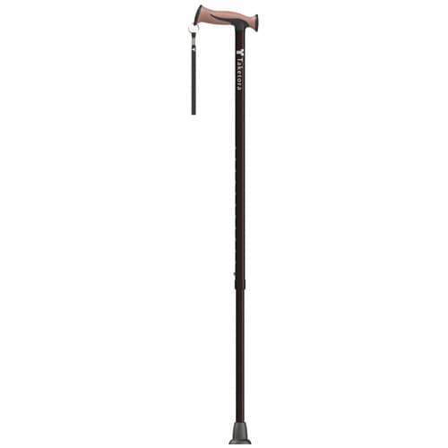 竹虎（Taketora）　バンブーステッキ ワイド　ブラウン　介護用品　杖　つえ