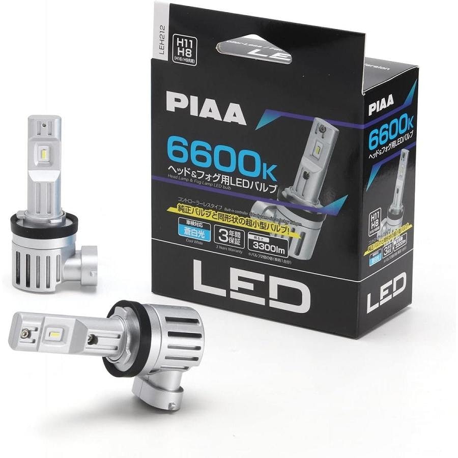 PIAA 6600K ヘッド&フォグ用LEDバルブ H8/H9/H11/H16 コントローラー