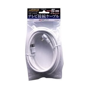 日本アンテナ 4K8K放送対応テレビ接続ケーブル4C Lプッシュ-Sプッシュ  NA4NLS5B 【5m】