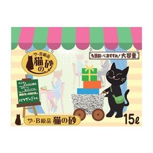 紙砂　ザ・B級品　猫の砂　大容量　60L（15L×4パック）【送料無料】