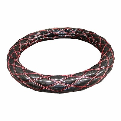 JB  ハンドルカバートラック用 ダブルスティッチ 2HS/2L ブラック/レッド