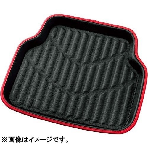 カー用品　車用品　 車内マット　 後席　汚れ防止　　BONFORM　 ボンフォーム　3Ｄレザーマット　リヤ　ＲＥＤ