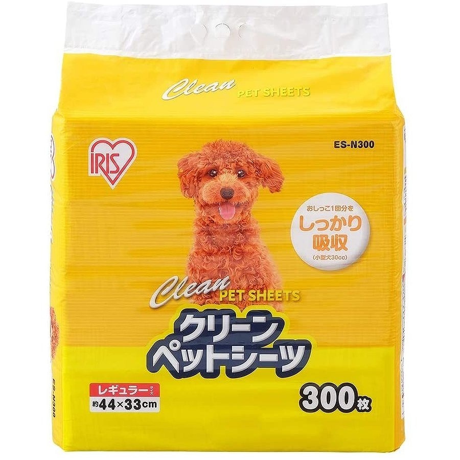アイリスオーヤマ ペットシーツ 超薄型 ホワイト レギュラー300枚