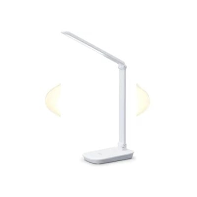 アイリスオーヤマ　LEDデスクライトQi充電シリーズ 平置きタイプ 調光 LDL-QFD-W 