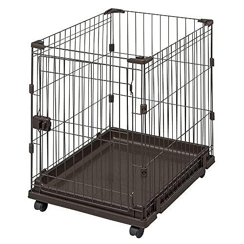 アイリスオーヤマ 犬 サークル 室内 コンビネーションサークル P-CS-470V ウォールナット