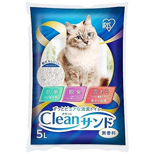アイリスオーヤマ 猫砂 固まる クリーンサンド 5L 大容量 CLS-5L