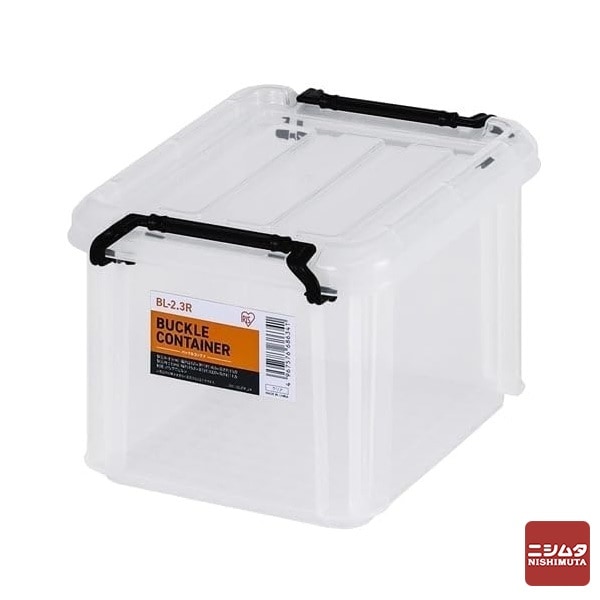 アイリスオーヤマ バックルコンテナ BL-2.3R クリア | パーツケース