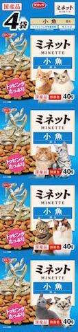 スマック　ミネット 小魚添え 160g　(40g×4連)