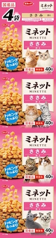スマック　ミネット ささみ添え 160g　(40g×4連)