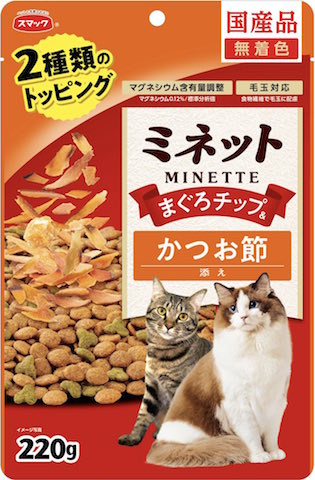 スマック　ミネット まぐろチップ＆かつお節添え　220g