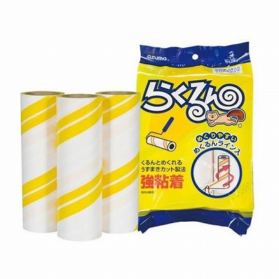 アズマ工業　らくるん強粘着テープめくるんライン付3本入 花粉 花粉対策