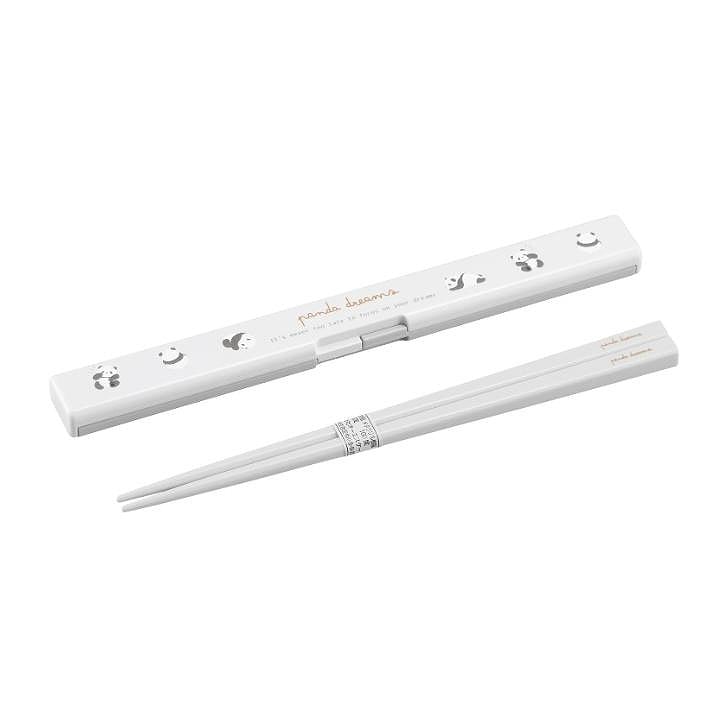OSK ぱんだ 箸箱セット 箸 箸箱 18cm ホワイト 日本製 | 弁当はし