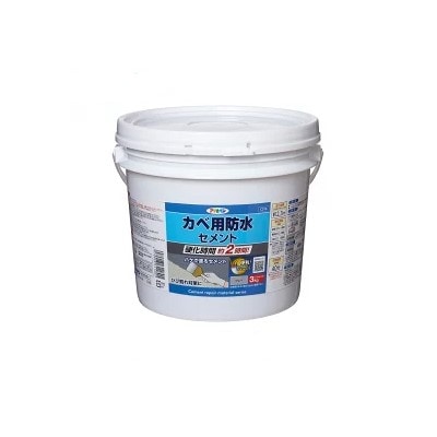 アサヒペン　カベ用防水セメント3ＫＧＣ016　グレー