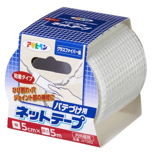 アサヒペン パテ付け用ネットテープ クリヤ ＮＴ002
