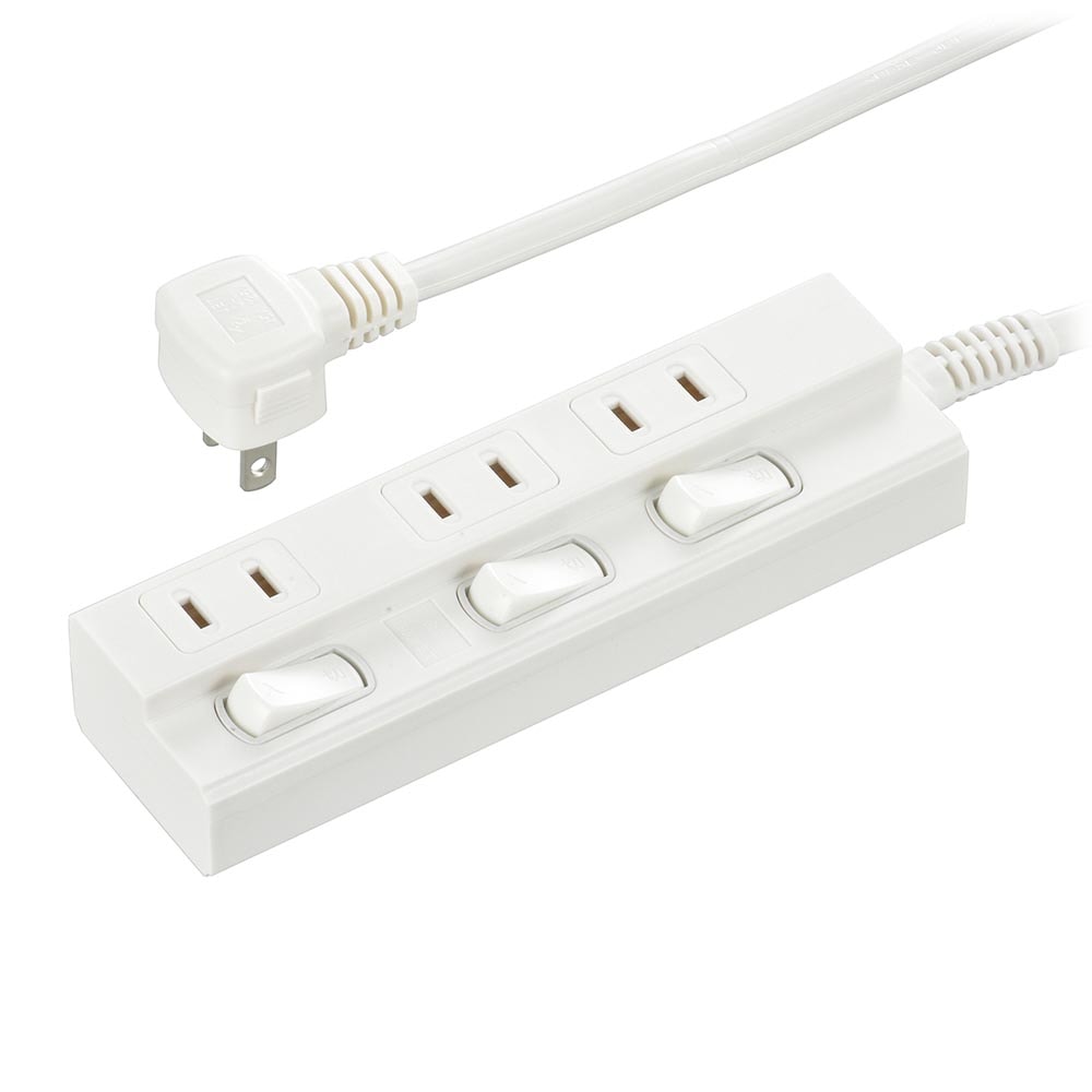 オーム電機 節電タップ 3個口 3m HS-TP33EDLP22 | 延長コード