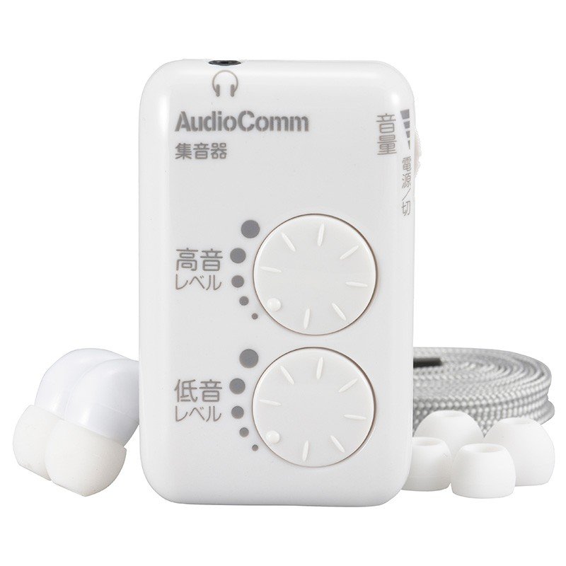 オーム電機 OHM AudioComm 集音器 MHA-327S-W