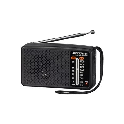 オーム電機 スタミナハンディラジオ RAD-H260Nブラック