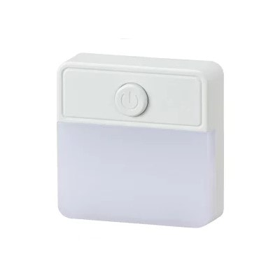 オーム電機 LEDスイッチ式ナイトライト NIT-ALA6PSQ-WN