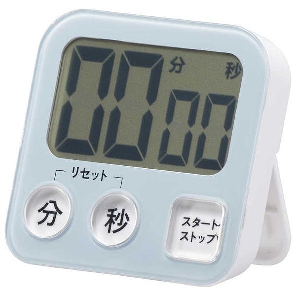 オーム電機大画面デジタルタイマー ブルー COK-T131-A
