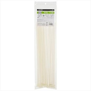 OHM ワイドタイ 屋内用 370mm 白 30本入 WLT-N370-W30P