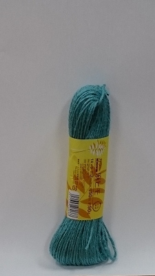 カラー麻ひも　50ｍ　ターコイズド　荷造り　ひも