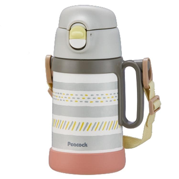 ピーコック 水筒 2WAYタイプ ASN-W50 H グレー コップ＆ストレートドリンク 0.45L/0.49L