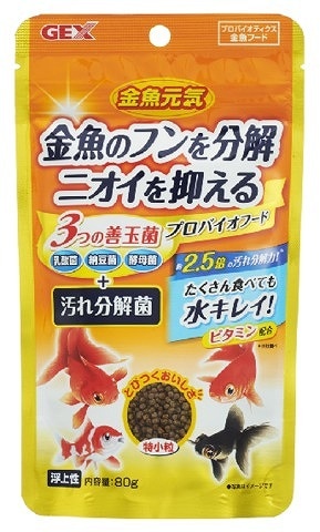 GEX　ジェックス　金魚元気プロバイオフード　80g