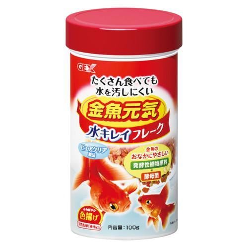 GEX(ジェックス)  金魚元気 水キレイフレーク 100g