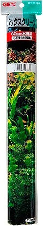 GEX　ジェックス　バックスクリーン　60cm水槽用　写真付き　黒地