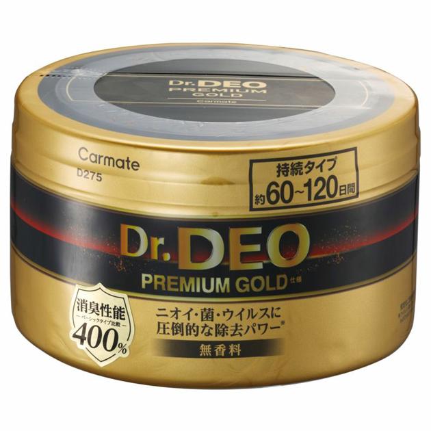カーメイト CARMATE ドクターデオ Dr.DEO プレミアム ゴールド 置きタイプ 無香 500g D275