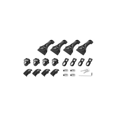 カーメイト　システムキャリア用スクエアベースステーINDDK　ブラック