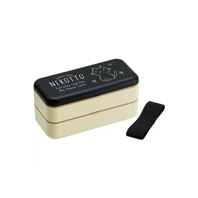 スケーター 銀イオン抗菌 2段 弁当箱 600ml ねこっと SLBW6AG ランチボックス