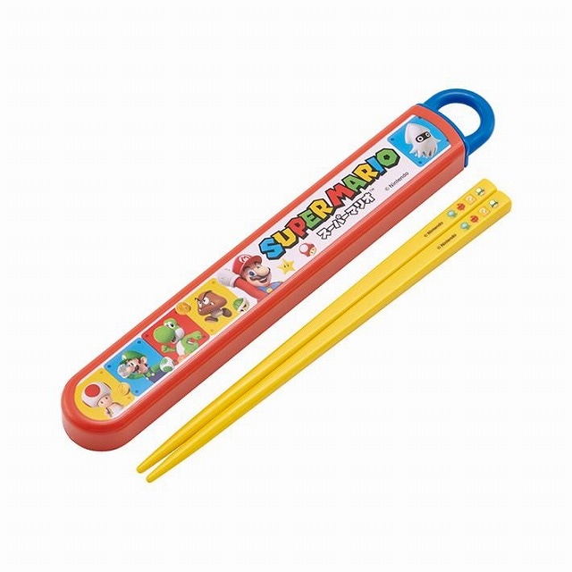 スケーター 抗菌 食洗機対応 箸箱セット スーパーマリオ23 ABS2AMAG