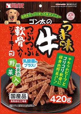マルカン　サンライズ　ゴン太のうま味牛とつぶつぶ軟骨　緑黄色野菜入り　420g