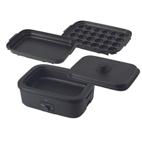 象印マホービン デイリーコンパクトプレート ブラック 3枚タイプ EJ-DE30-BA