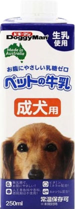 ドギーマン ペットの牛乳 成犬用 250ml | 牛乳・他 | ニシムタ