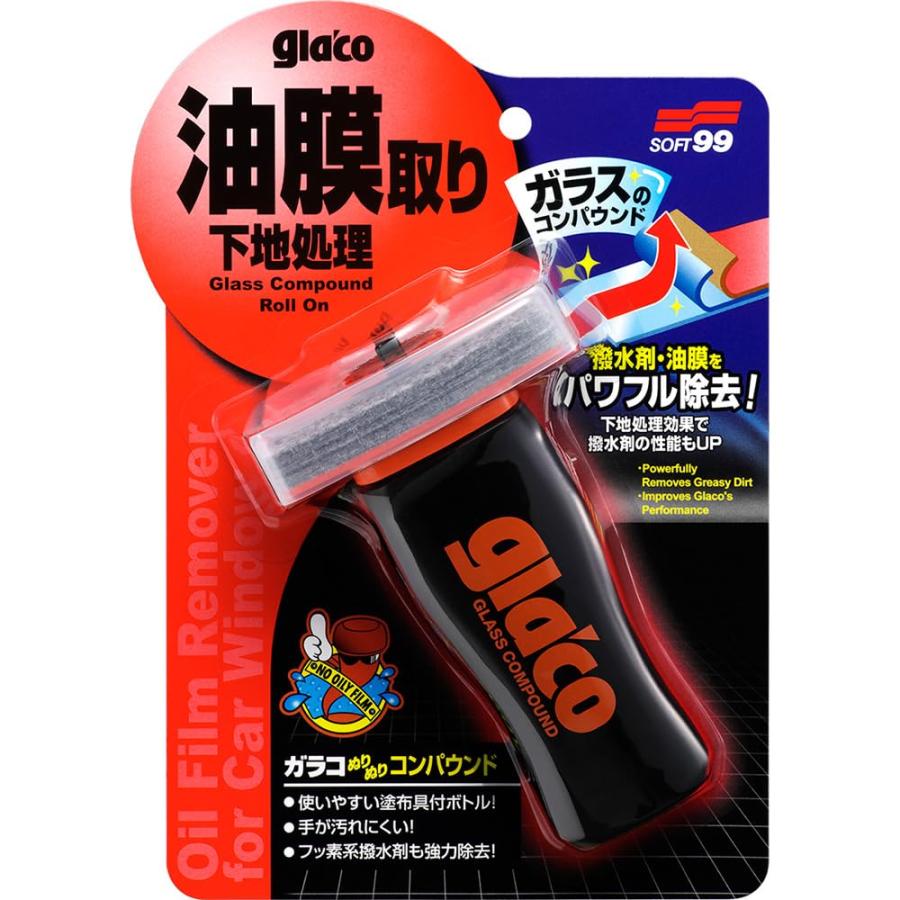 SOFT99 glaco ガラコ ぬりぬりコンパウンド ガラスクリーナー 【ｍ特】