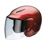 ユニカー工業 バイク ヘルメット BH-17R セミジェット キャンディレッド