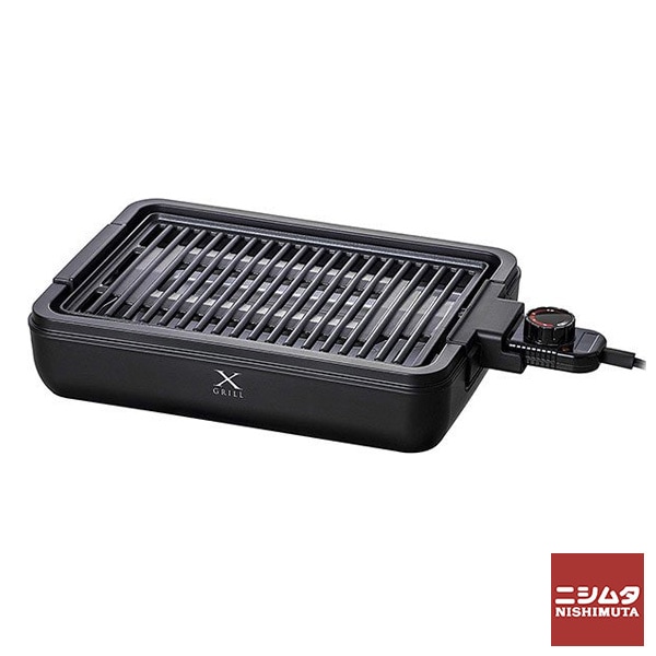山善(YAMAZEN) 焼き肉グリル 減煙 コンパクトプレート Xグリル  YGMA-X100(B)