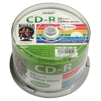 HIDISC　CD-R データ用 700MB 52倍速対応 50枚　HDCR80GP50