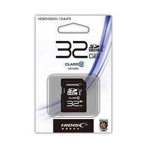 HIDISC  SDHCカード 32GB CLASS10 UHS-1対応  HDSDH32GCL10UIJP3 