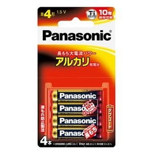 パナソニック  アルカリ乾電池単4形4本パック LR03XJ/4B