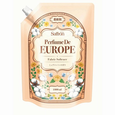 香りサフロン 柔軟剤 パフュームドヨーロッパ ミュゲコットンの香り 大容量 1000ml