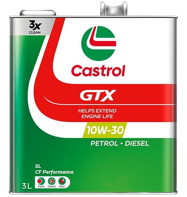 カストロール　Castrol　エンジンオイル　GTX　10W-30　3L