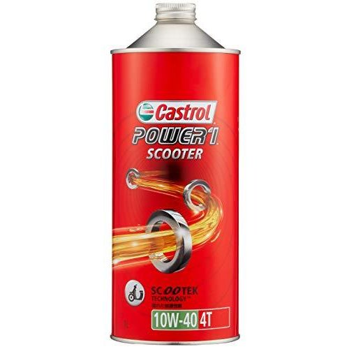 カストロール　Castrol　エンジンオイル　POWER1　SCOOTER　4T　10W-40　1L　