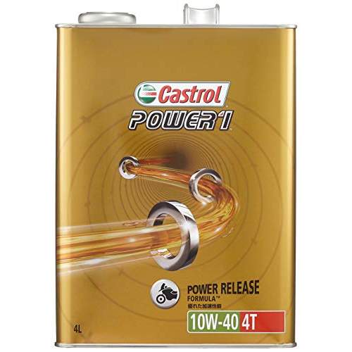 カストロール　Castrol　エンジンオイル　POWER1　4T　10W-40　4L　