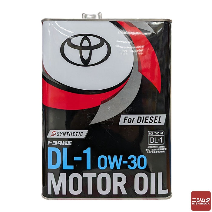 TOYOTA(トヨタ)  ディーゼルエンジンオイル DL-1 0W30 4L