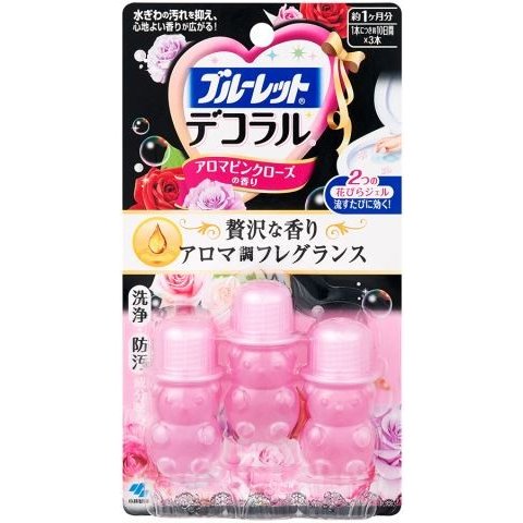 小林製薬  ブルーレットデコラル 花びらジェル アロマピンクローズの香り