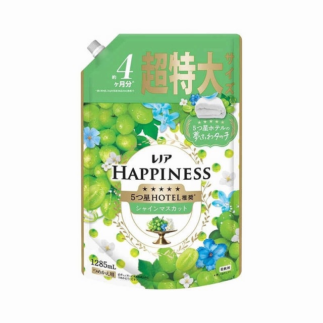 P&G　レノアハピネス　夢ふわタッチ　シャインマスカット　詰替　超特大　1285ml【ｍ特】