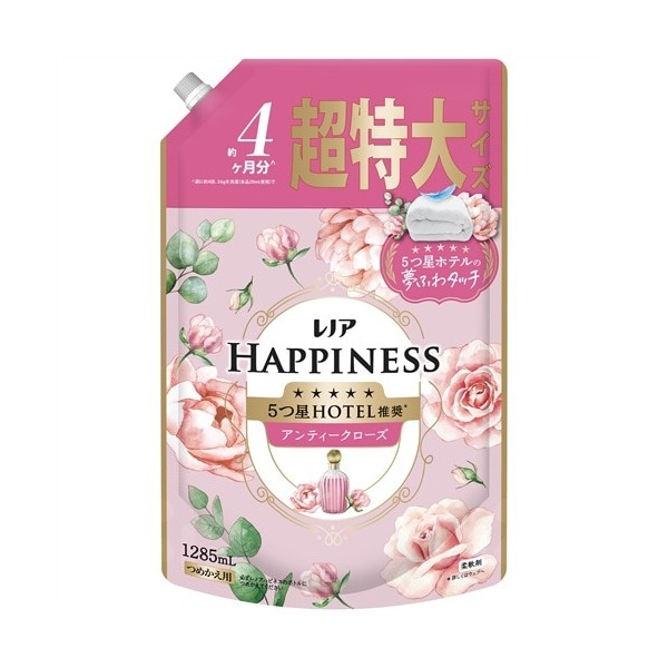 P&G　レノアハピネス　夢ふわタッチ　アンティークローズ　詰替　超特大　1285ml